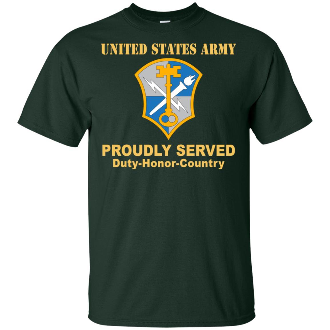 US ARMY CSIB INTELLIGENCE AND SECURITY COMMAND- Proudly Served T-Shirt On Front For Men-TShirt-Army-Veterans Nation