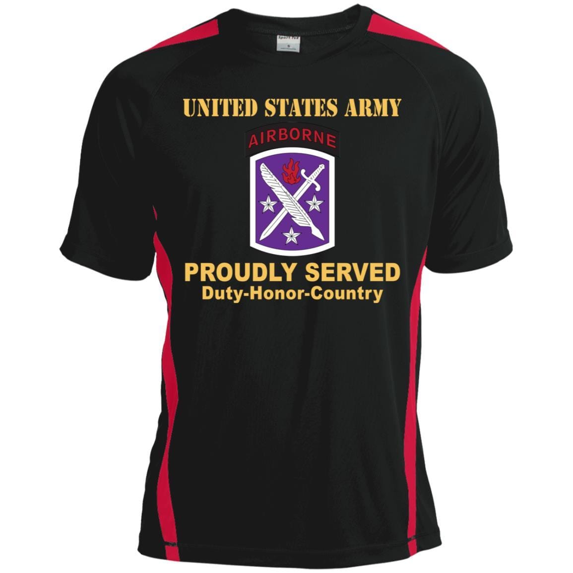 US ARMY 95TH CIVIL AFFAIRS BRIGADE - Proudly Served T-Shirt On Front For Men-TShirt-Army-Veterans Nation