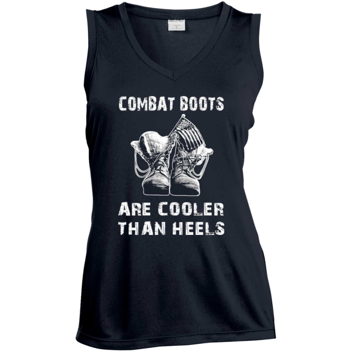 Military T-Shirt "Veteran - Combat Boots Are Cooler Than Heels"-TShirt-General-Veterans Nation