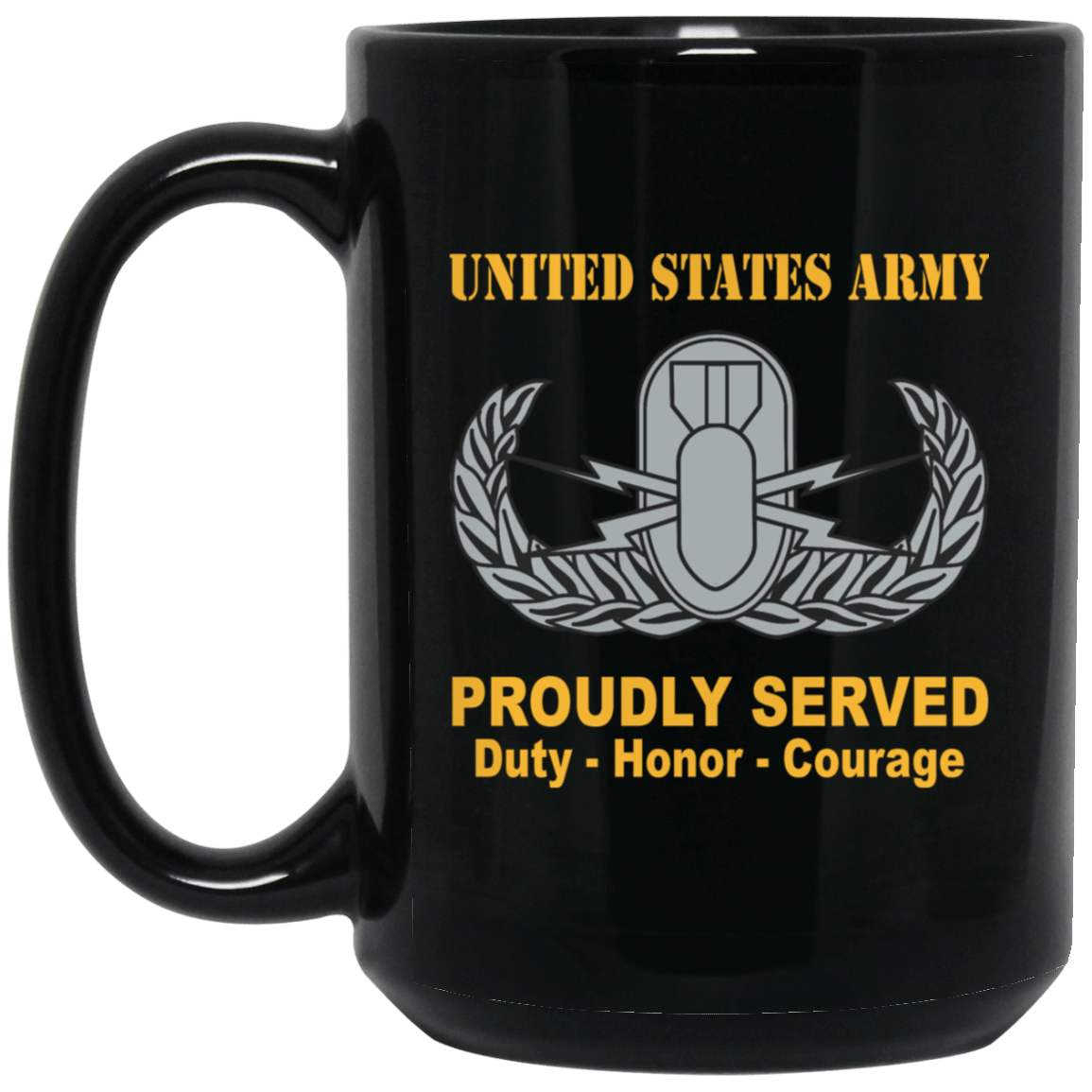 US Army Basic Explosive Ordnance Disposal Badge 11 oz - 15 oz-Mug-Army-Badge-Veterans Nation