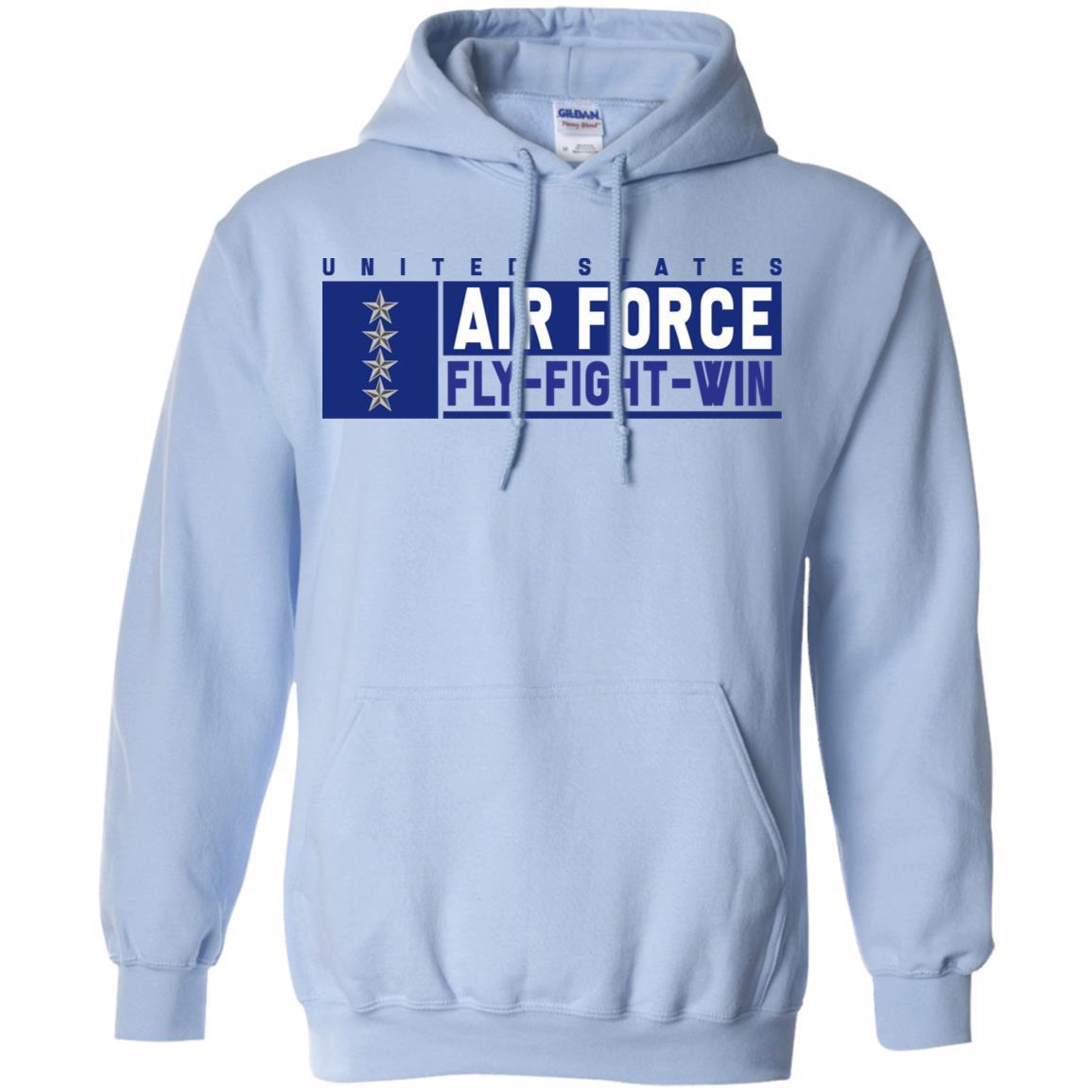 US Air Force O-10 General Fly - Fight - Win Long Sleeve - Pullover Hoodie-TShirt-USAF-Veterans Nation