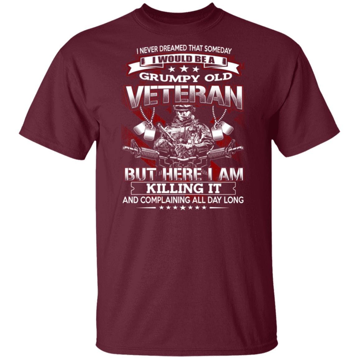 T-Shirt Grumpy Old Veteran Gildan 5.3 oz.-T-Shirts-Veterans Nation