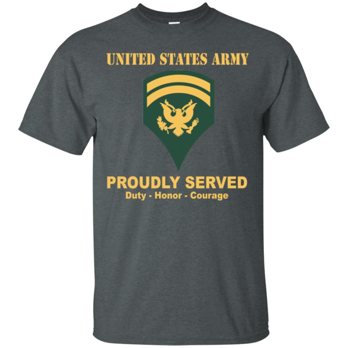 US Army E-6 SPC E6 Specialist Ranks Men Front Shirt US Army Rank-TShirt-Army-Veterans Nation