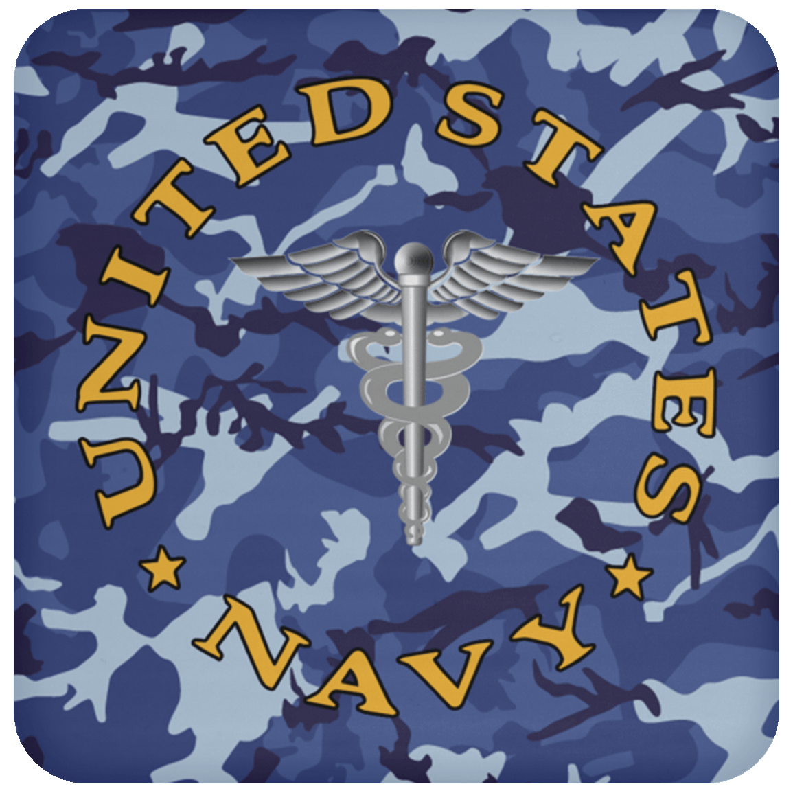 U.S Navy Hospital Corpsman Navy HM - Proudly Served Coaster-Coaster-Navy-Rate-Veterans Nation
