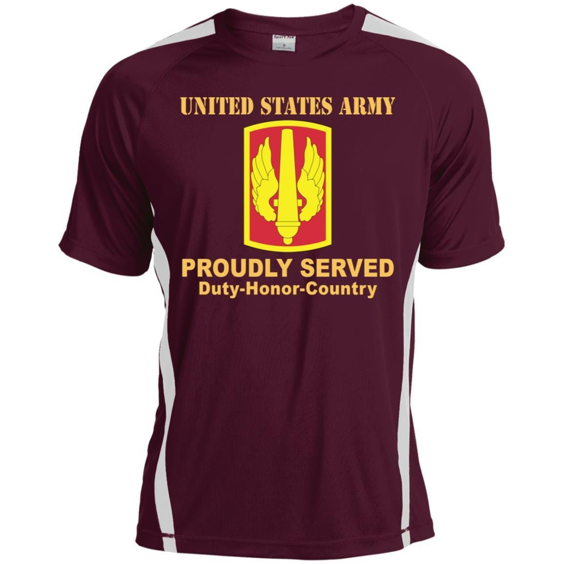 US ARMY 18TH FIELD ARTILLERY BRIGADE- Proudly Served T-Shirt On Front For Men-TShirt-Army-Veterans Nation