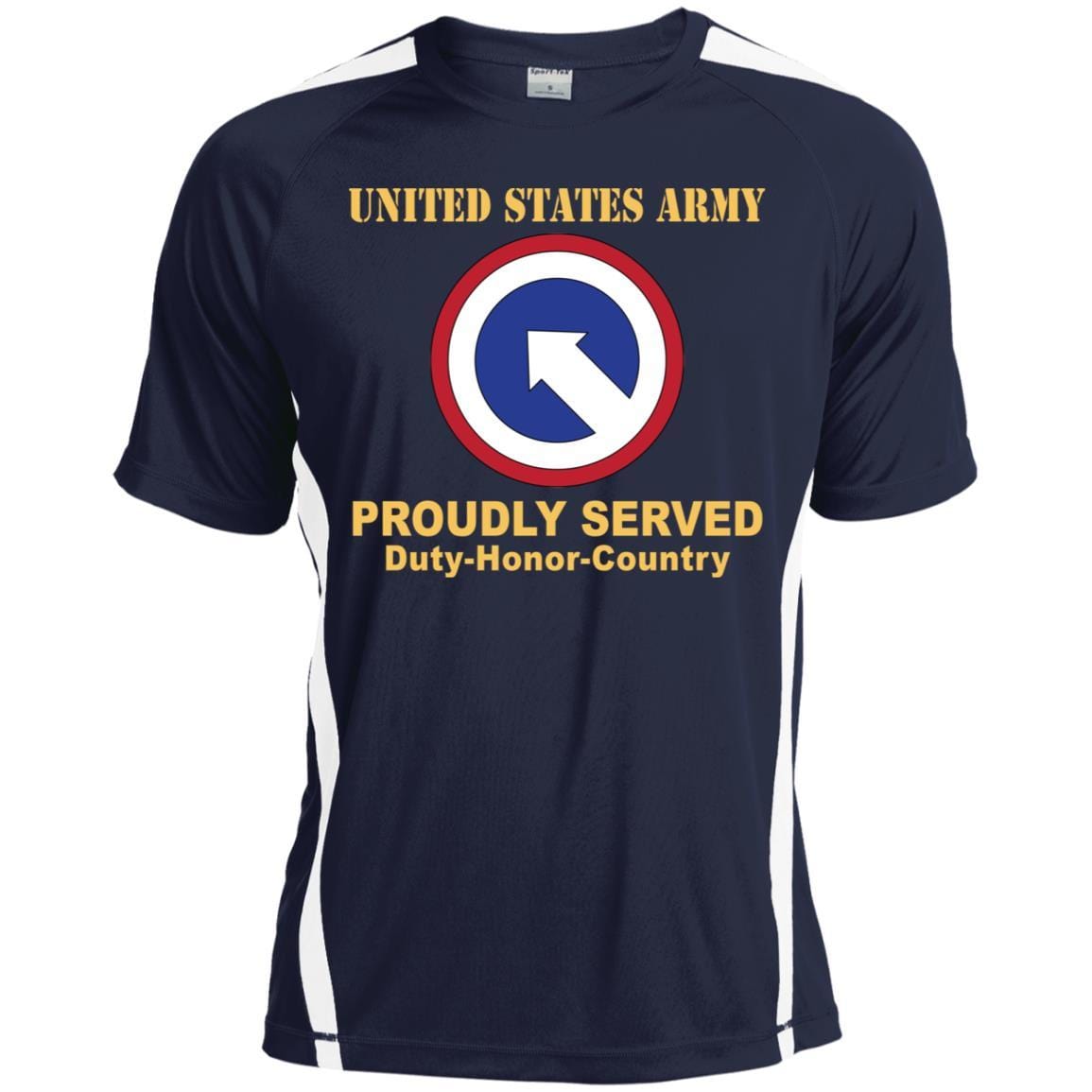 US ARMY 1ST SUSTAINMENT- Proudly Served T-Shirt On Front For Men-TShirt-Army-Veterans Nation