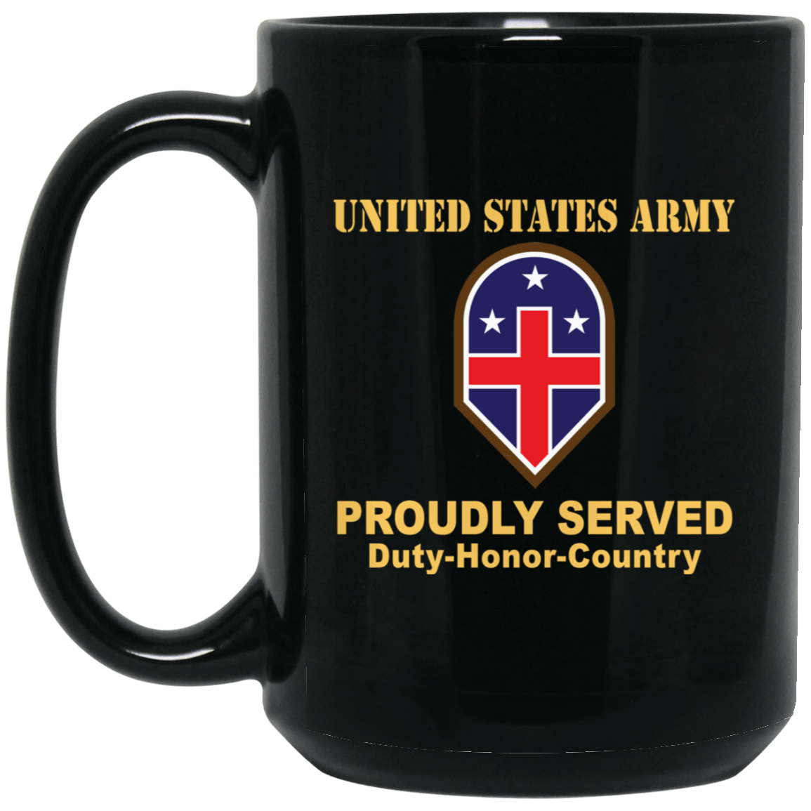 US ARMY 332 MEDICAL BRIGADE- 11 oz - 15 oz Black Mug-Mug-Army-CSIB-Veterans Nation
