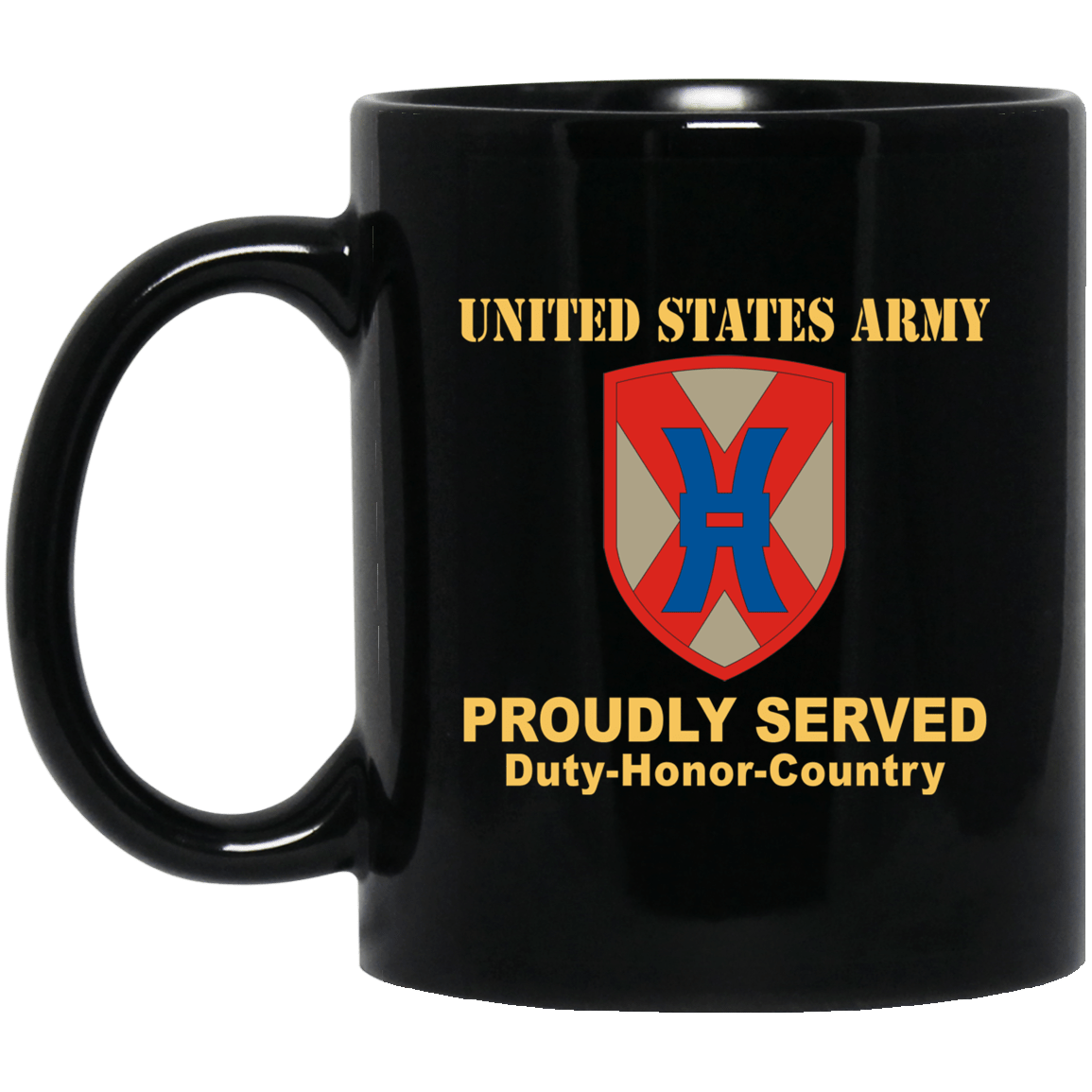 US ARMY 135TH SUSTAINMENT COMMAND- 11 oz - 15 oz Black Mug-Mug-Army-CSIB-Veterans Nation