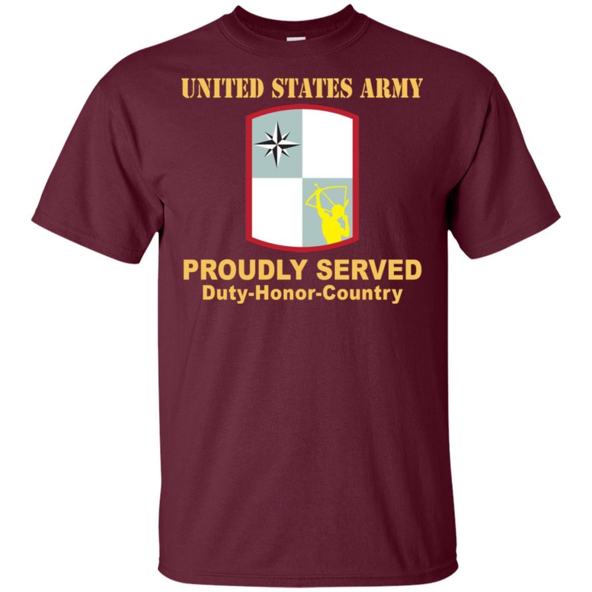 US ARMY 287 SUSTAINMENT BRIGADE- Proudly Served T-Shirt On Front For Men-TShirt-Army-Veterans Nation