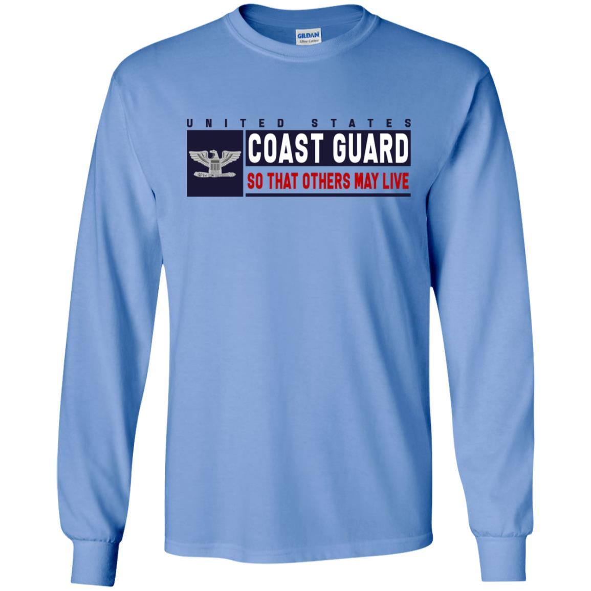 US Coast Guard O-6 Captain O6 CAPT So That Others May Live Long Sleeve - Pullover Hoodie-TShirt-USCG-Veterans Nation