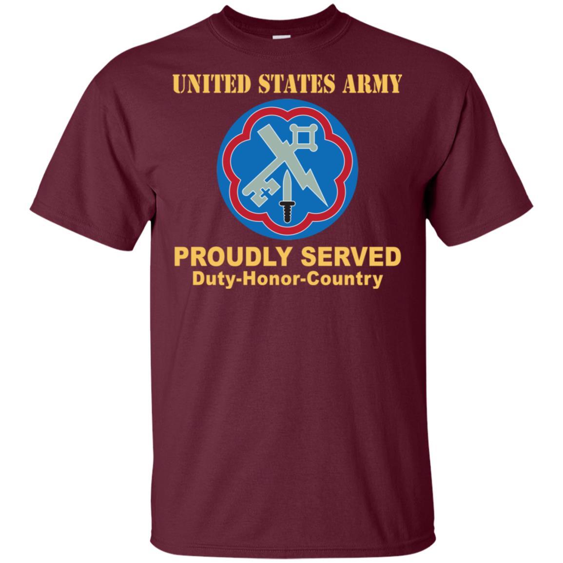 US ARMY 207 MILITARY INTELLIGENCE BRIGADE- Proudly Served T-Shirt On Front For Men-TShirt-Army-Veterans Nation