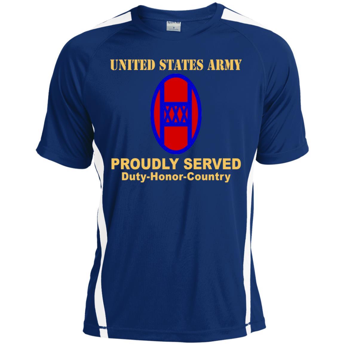 US ARMY 30TH ARMORED BRIGADE COMBAT TEAM - Proudly Served T-Shirt On Front For Men-TShirt-Army-Veterans Nation