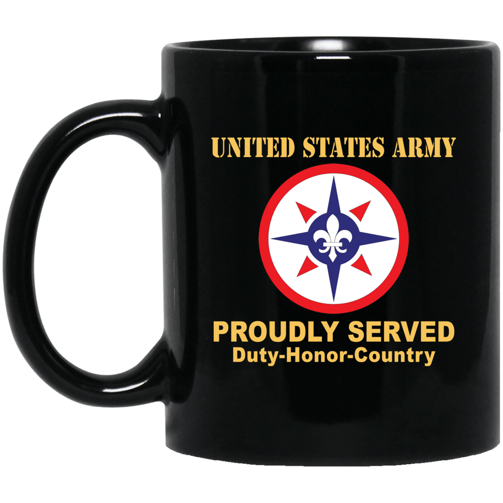 US ARMY 316TH SUSTAINMENT COMMAND- 11 oz - 15 oz Black Mug-Mug-Army-CSIB-Veterans Nation