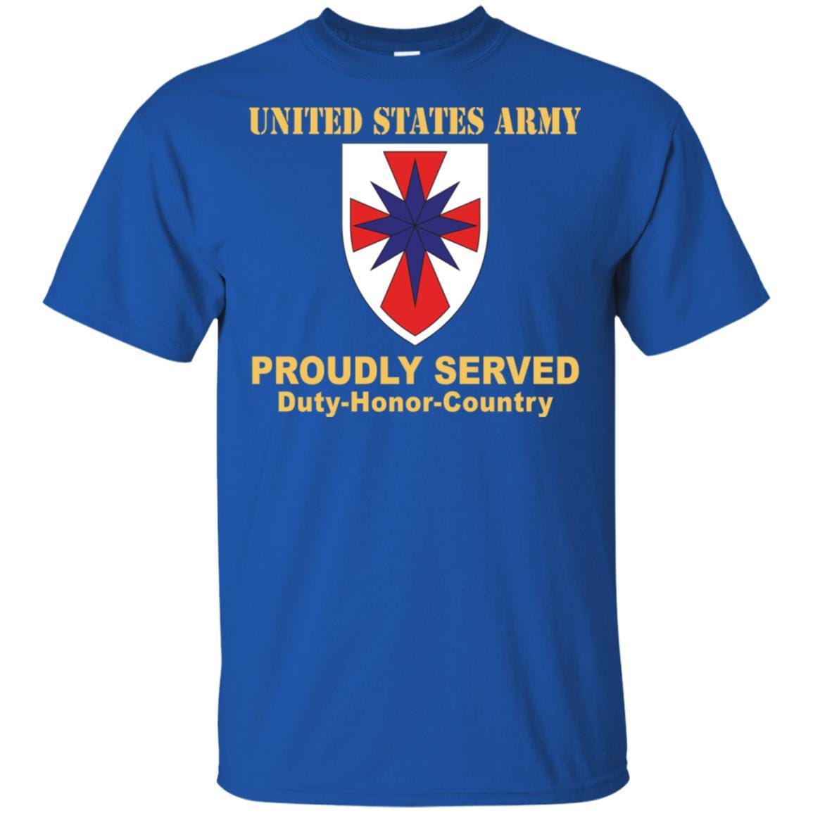 US ARMY 8TH SUSTAINMENT COMMAND- Proudly Served T-Shirt On Front For Men-TShirt-Army-Veterans Nation