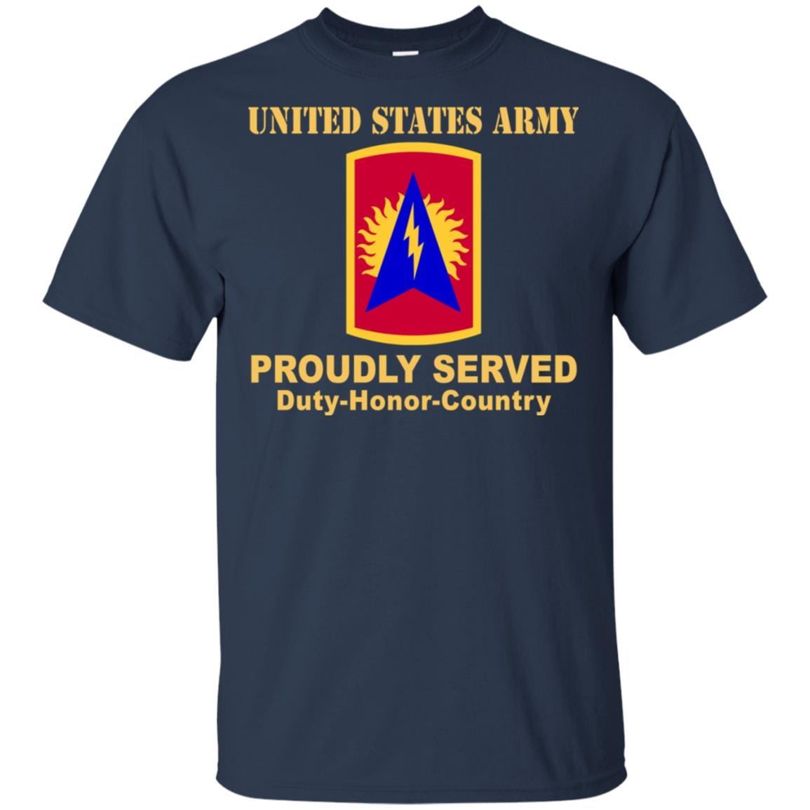 US ARMY 164 AIR DEFENSE ARTILLERY- Proudly Served T-Shirt On Front For Men-TShirt-Army-Veterans Nation