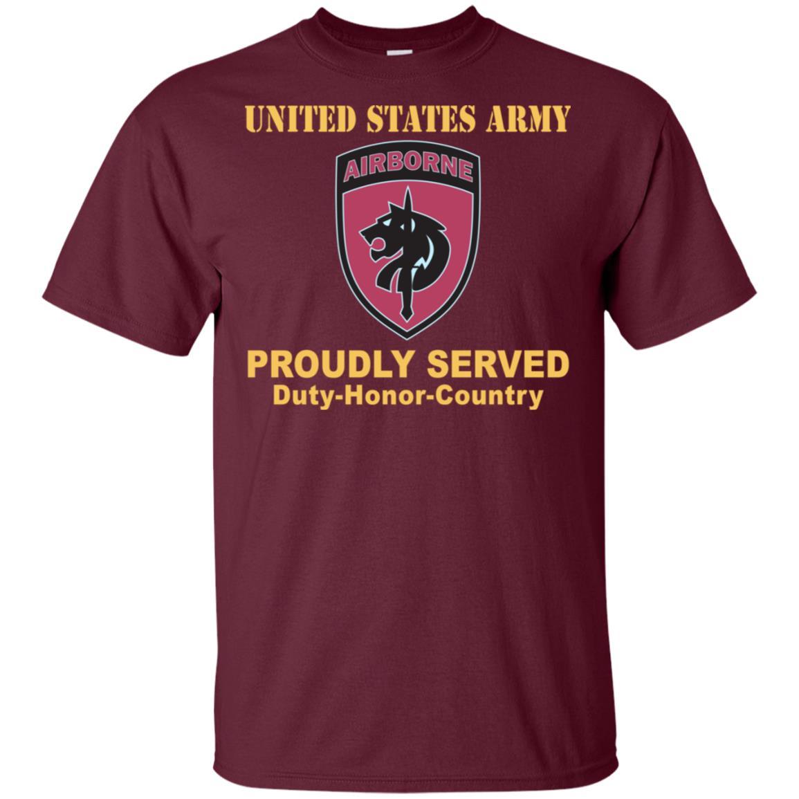 US ARMY SPECIAL OPERATIONS COMMAND AFRICA- Proudly Served T-Shirt On Front For Men-TShirt-Army-Veterans Nation