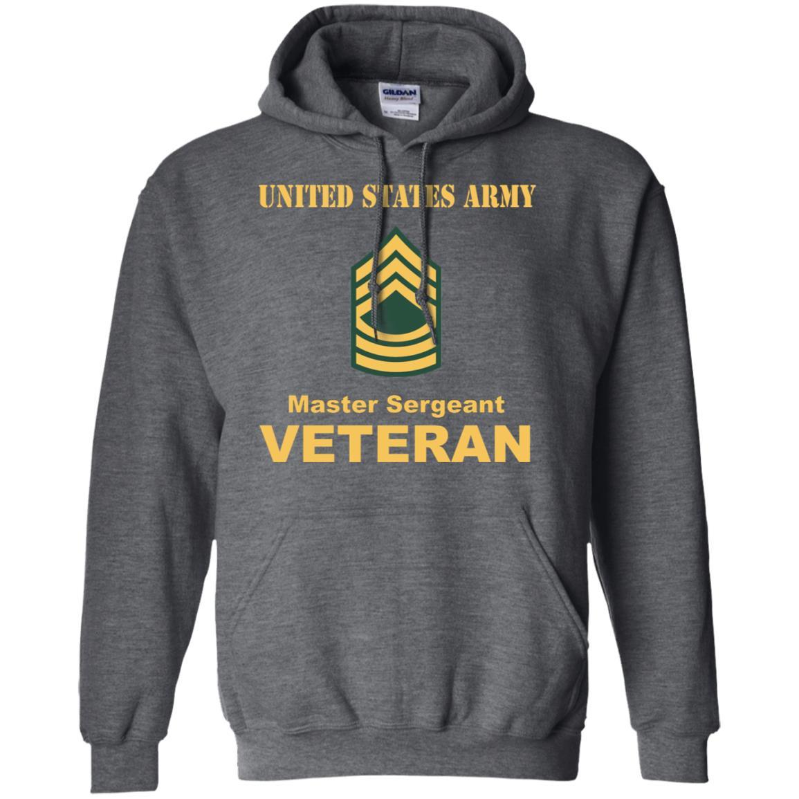 US Army E-8 Master Sergeant E8 MSG Noncommissioned Officer Veteran Men T Shirt On Front-TShirt-Army-Veterans Nation