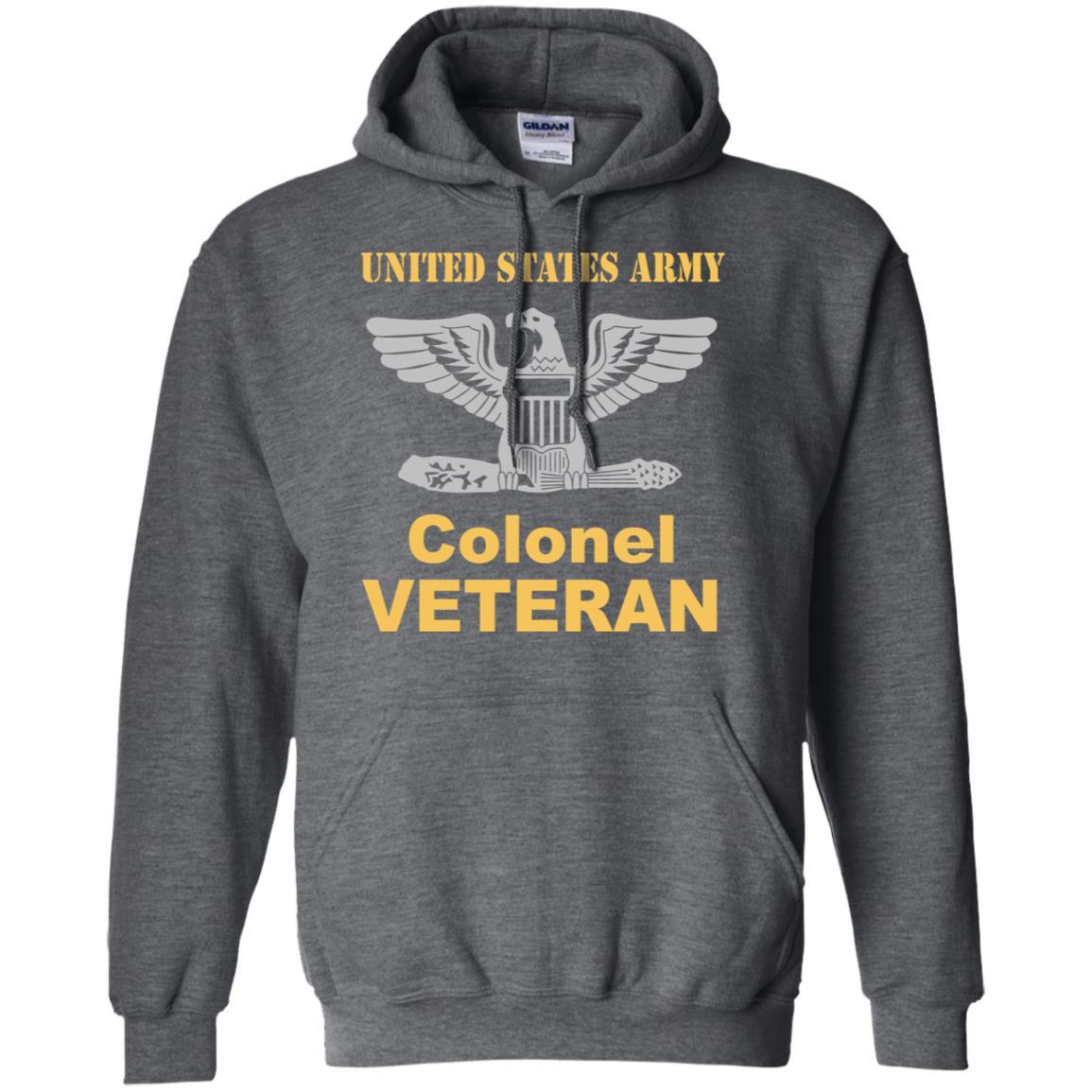US Army O-6 Colonel O6 COL Field Officer Veteran Men T Shirt On Front-TShirt-Army-Veterans Nation