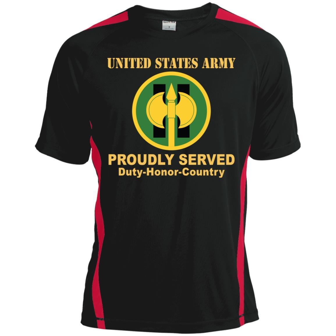 US ARMY 11TH MILITARY POLICE BRIGADE- Proudly Served T-Shirt On Front For Men-TShirt-Army-Veterans Nation