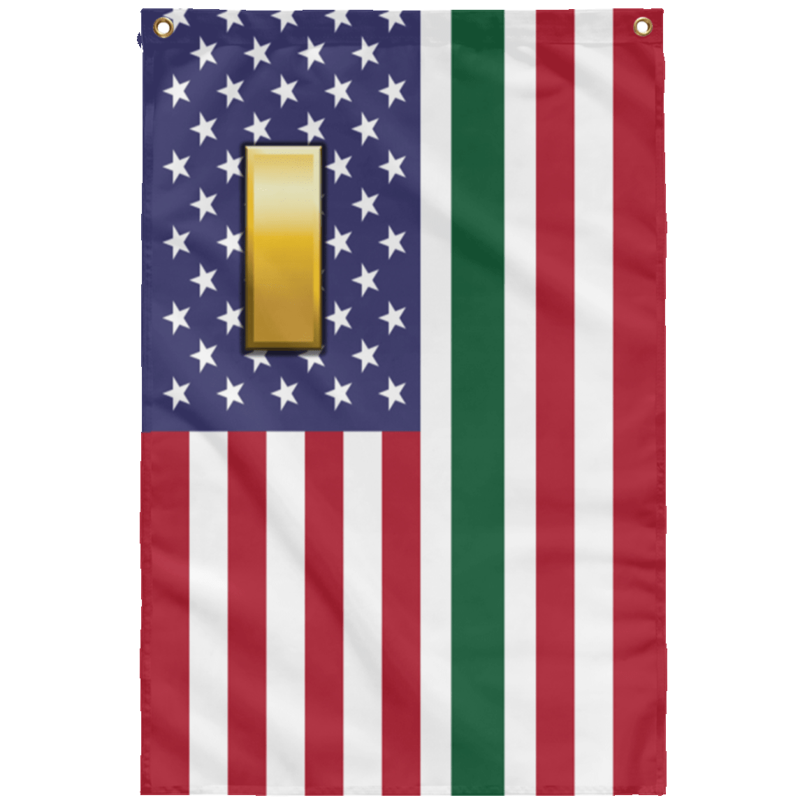 US Army O-1 Second Lieutenant O1 2LT Commissioned Officer Wall Flag 3x5 ft Single Sided Print-WallFlag-Army-Ranks-Veterans Nation