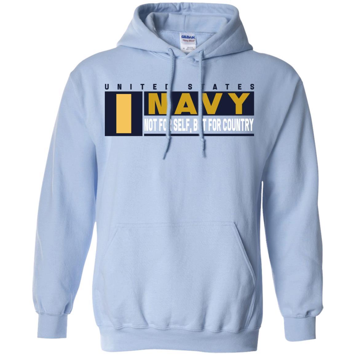 US Navy O-1 Ensign O1 ENS Not For Self, But For Country Long Sleeve - Pullover Hoodie-TShirt-Navy-Veterans Nation