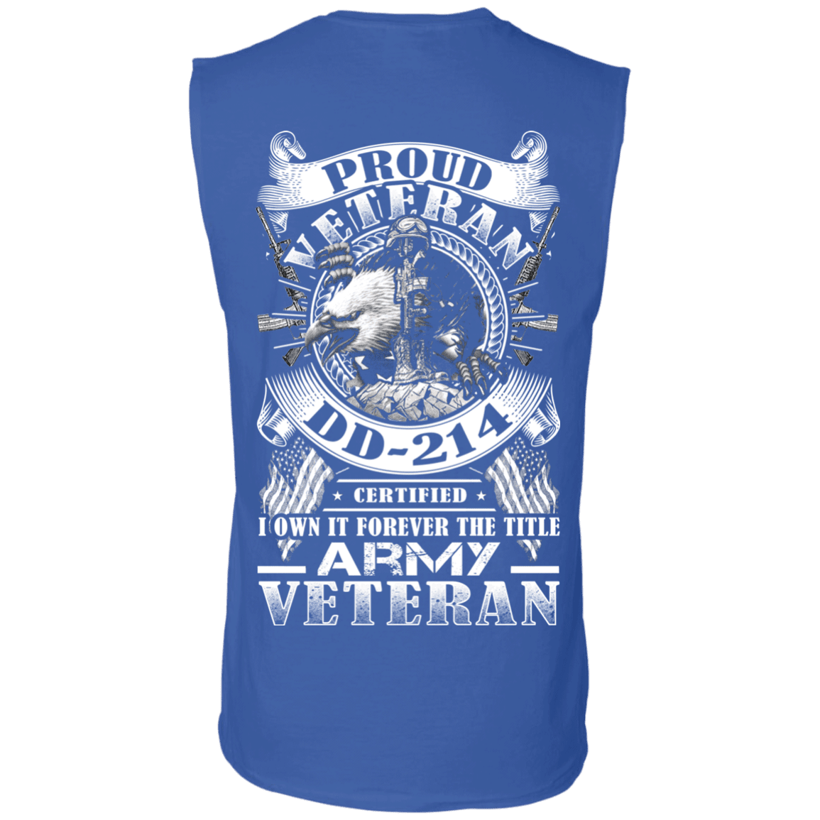 Proud Army Veteran DD214 Back T Shirts-TShirt-Army-Veterans Nation