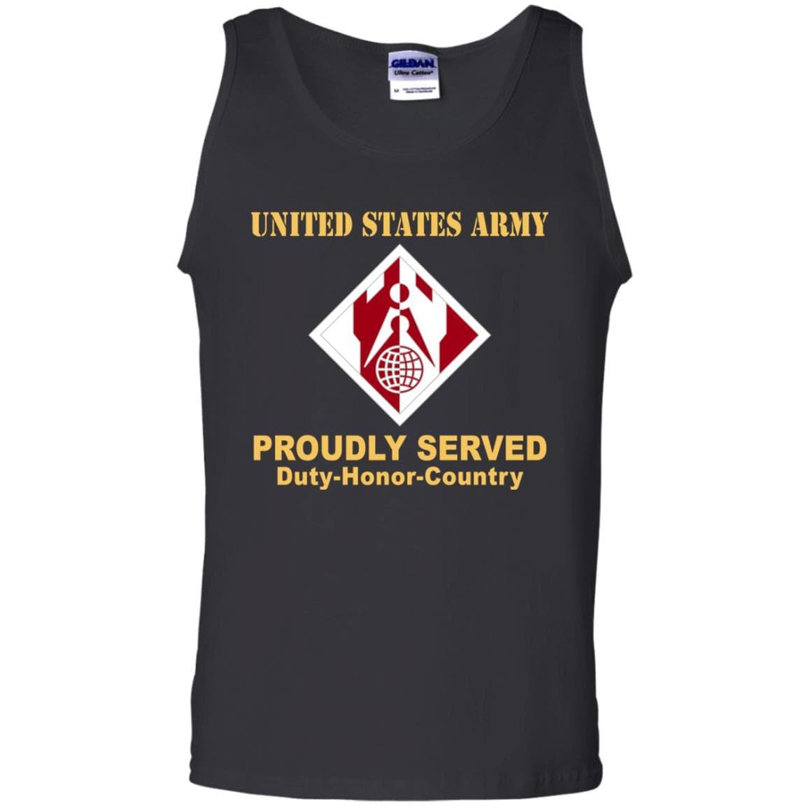 US ARMY CSIB CORPS OF ENGINEER- Proudly Served T-Shirt On Front For Men-TShirt-Army-Veterans Nation