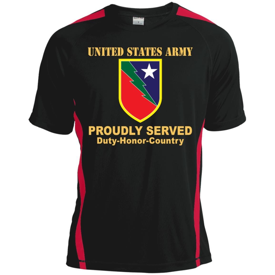 US ARMY 136TH MANEUVER ENHANCEMENT BRIGADE- Proudly Served T-Shirt On Front For Men-TShirt-Army-Veterans Nation