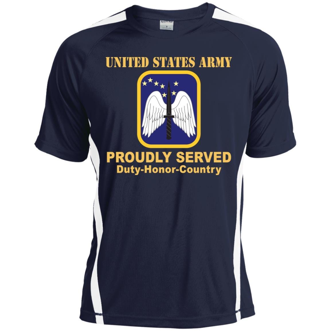 US ARMY 16TH AVIATION BRIGADE- Proudly Served T-Shirt On Front For Men-TShirt-Army-Veterans Nation