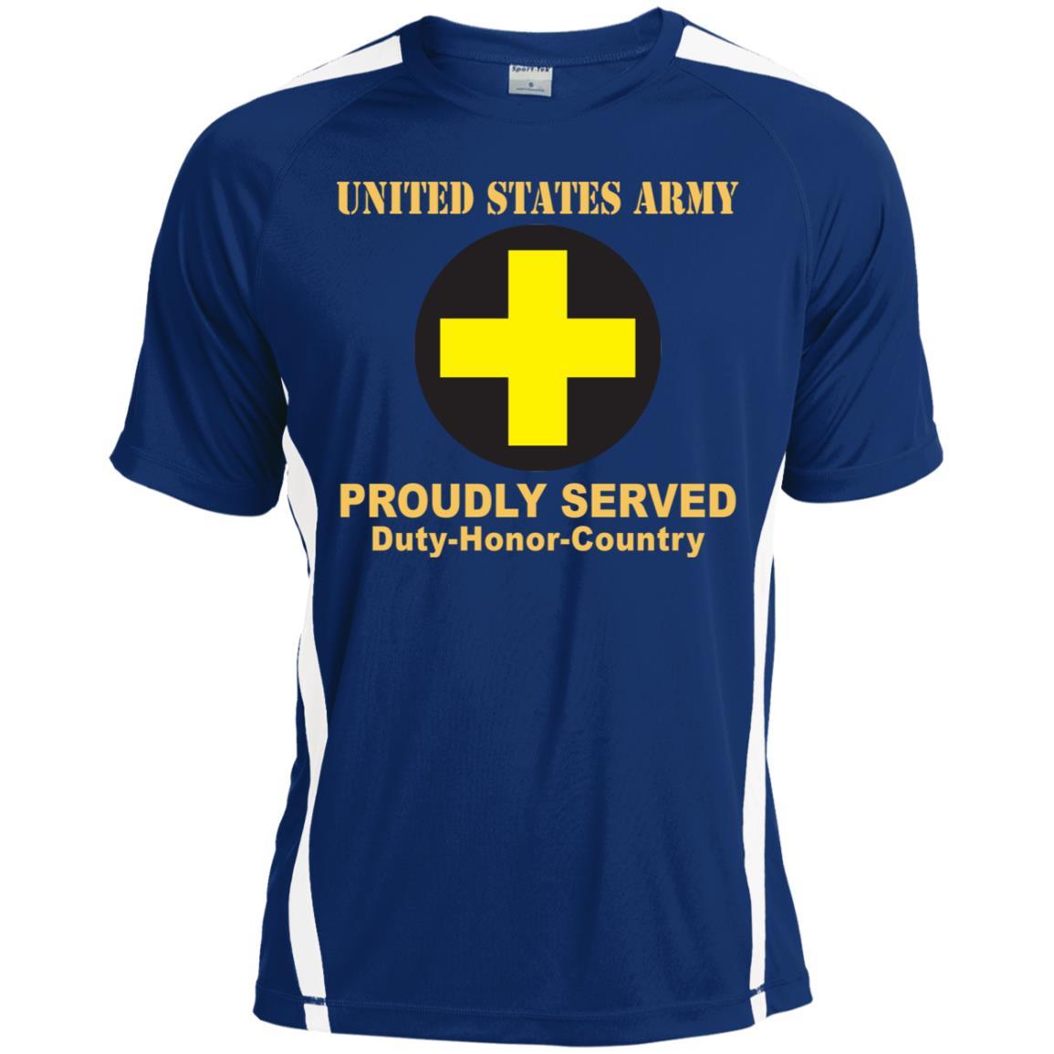 US ARMY 33RD INFANTRY BRIGADE COMBAT TEAM CSIB - Proudly Served T-Shirt On Front For Men-TShirt-Army-Veterans Nation