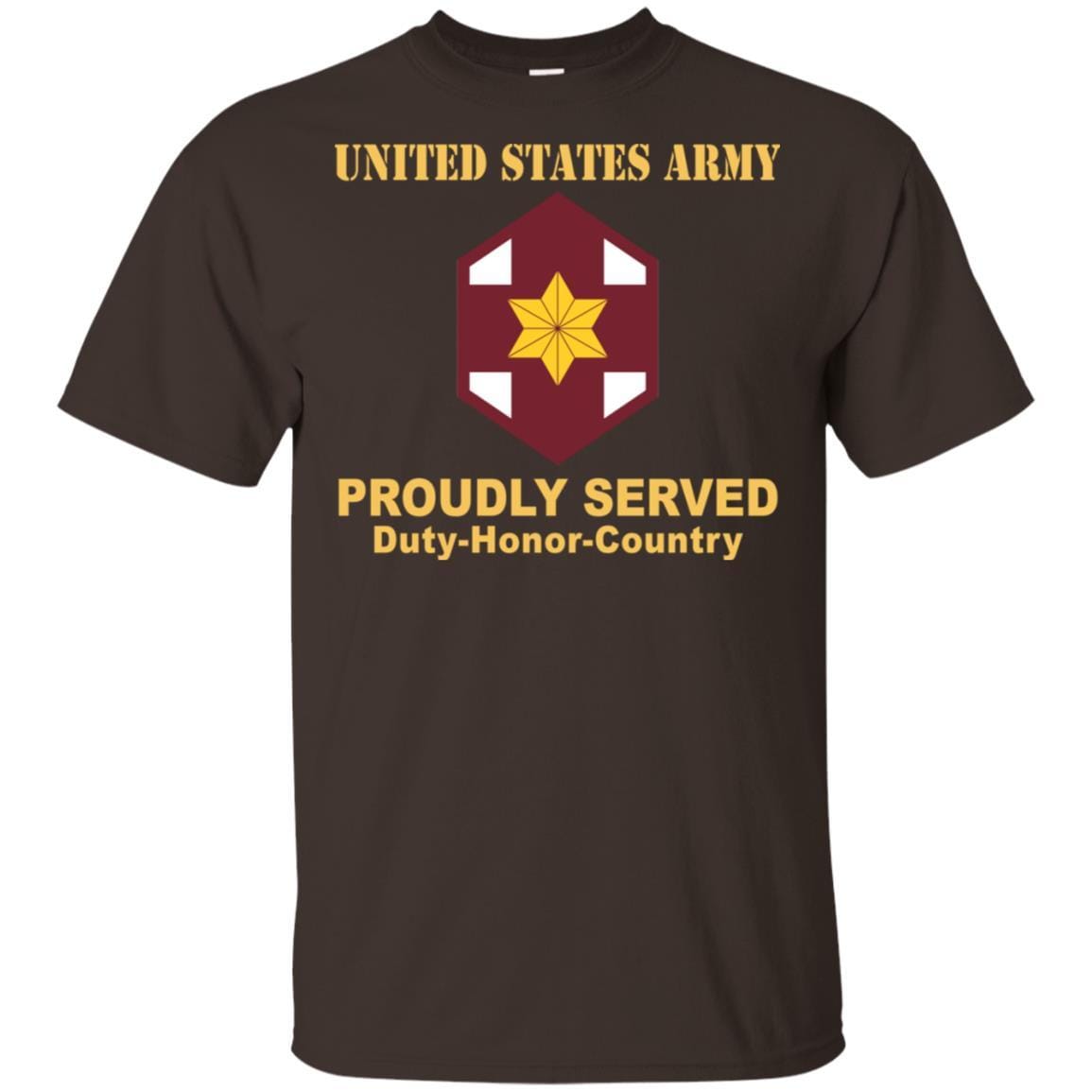 US ARMY 804 MEDICAL BRIGADE- Proudly Served T-Shirt On Front For Men-TShirt-Army-Veterans Nation