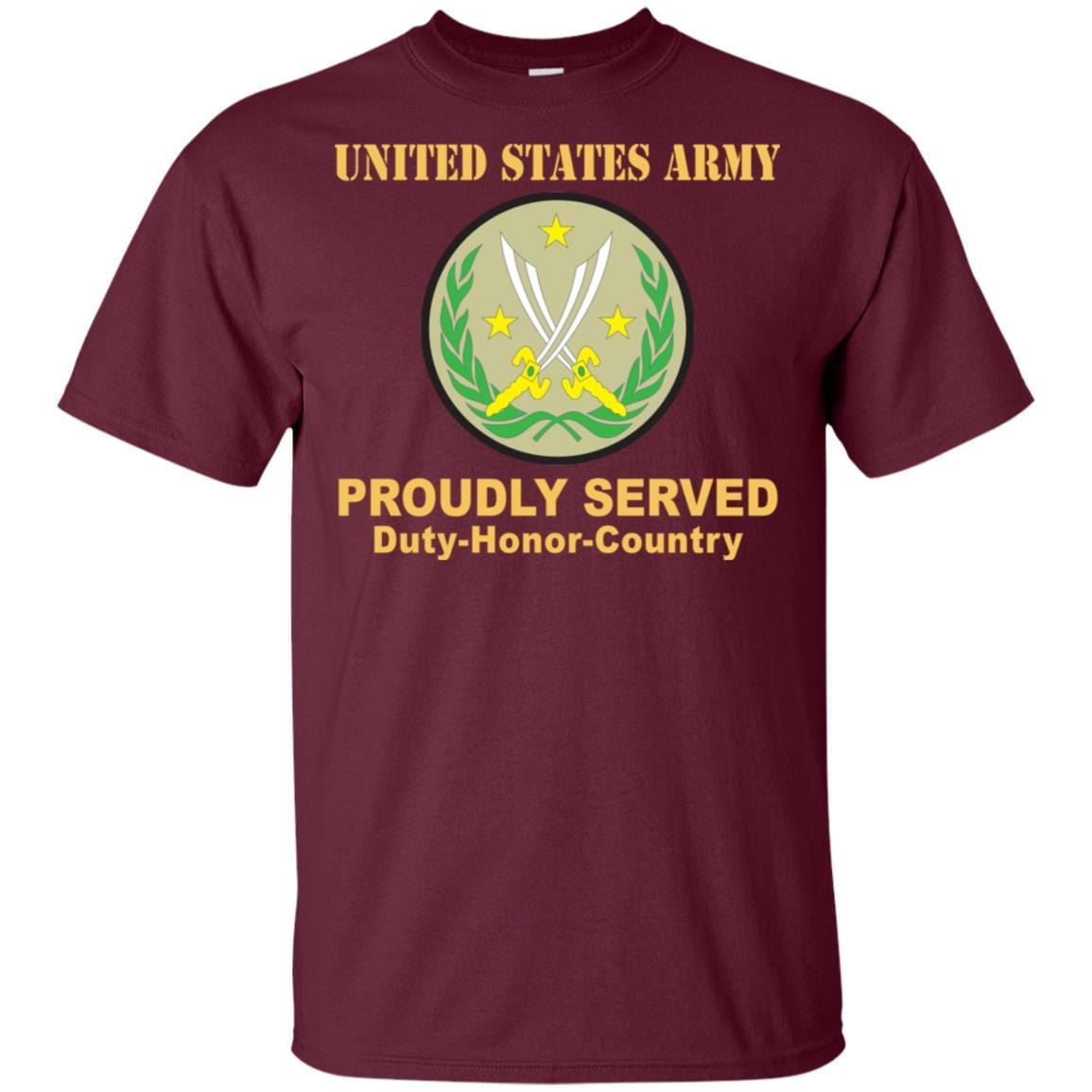 US ARMY CSIB COMBINED JOINT TASK FORCE - OPERATION INHERENT RESOLVE- Proudly Served T-Shirt On Front For Men-TShirt-Army-Veterans Nation