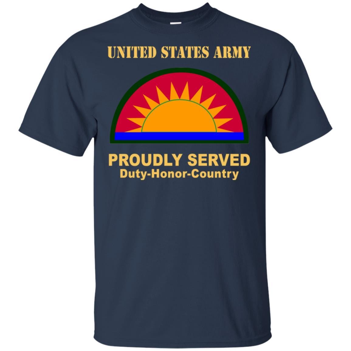 US ARMY 41ST INFANTRY BRIGADE COMBAT TEAM- Proudly Served T-Shirt On Front For Men-TShirt-Army-Veterans Nation