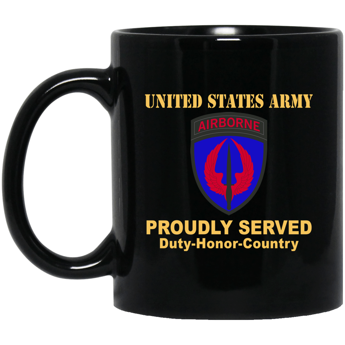 US ARMY SPECIAL OPERATIONS AVIATION COMMAND- 11 oz - 15 oz Black Mug-Mug-Army-CSIB-Veterans Nation