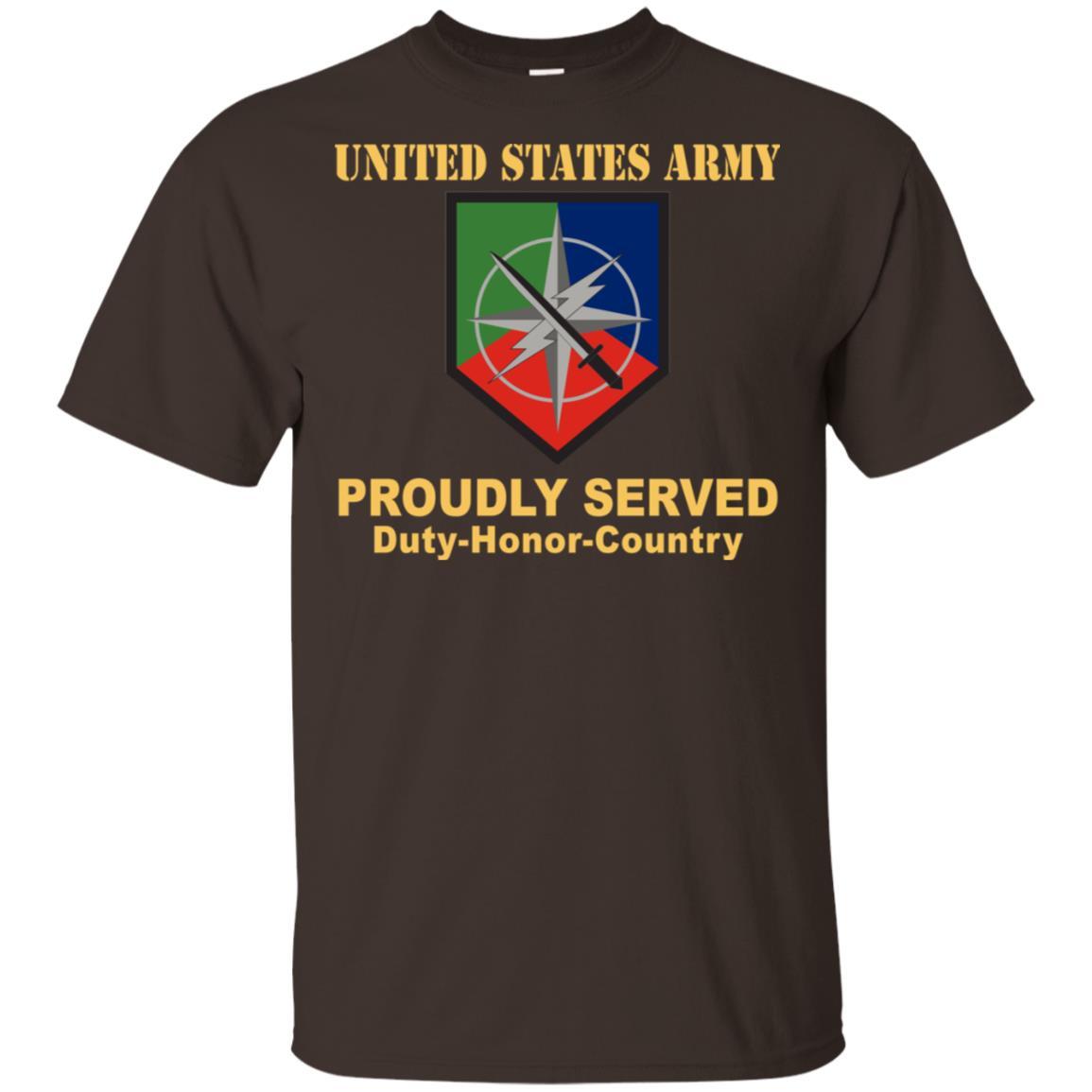 US ARMY 648 MANEUVER ENHANCEMENT BRIGADE- Proudly Served T-Shirt On Front For Men-TShirt-Army-Veterans Nation