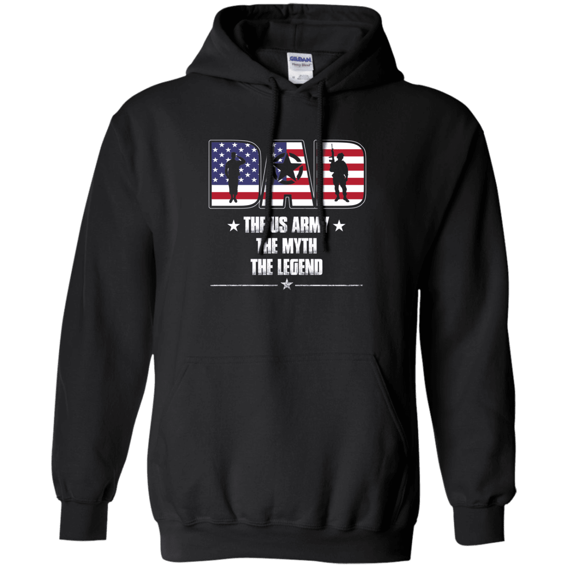 US Army Legend Dad Front T Shirts-TShirt-Army-Veterans Nation