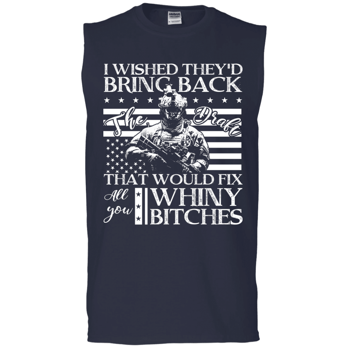 Military T-Shirt "I Wished They'd Bring Back Veteran" Front-TShirt-General-Veterans Nation