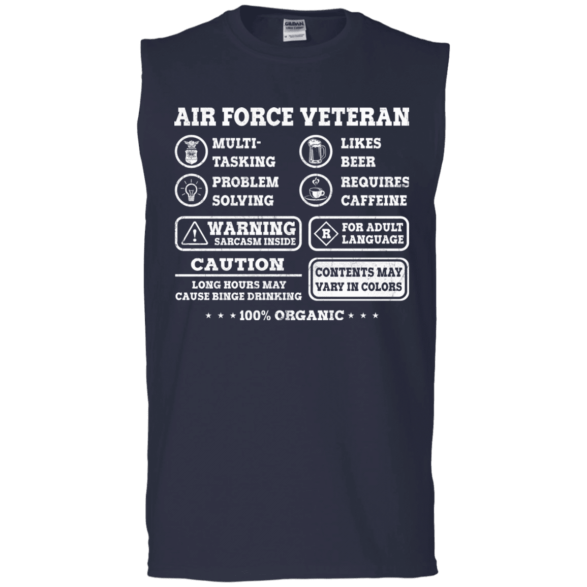 Air Force Veteran Multitasking Sarcasm Men Front T Shirts-TShirt-USAF-Veterans Nation