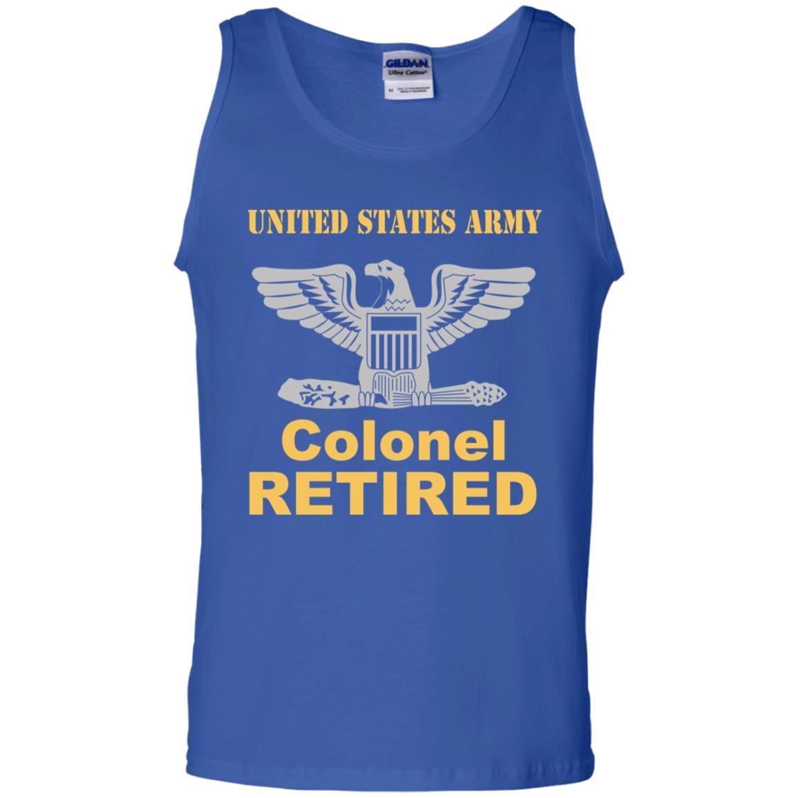 US Army O-6 Colonel O6 COL Field Officer Retired Men T Shirt On Front-TShirt-Army-Veterans Nation