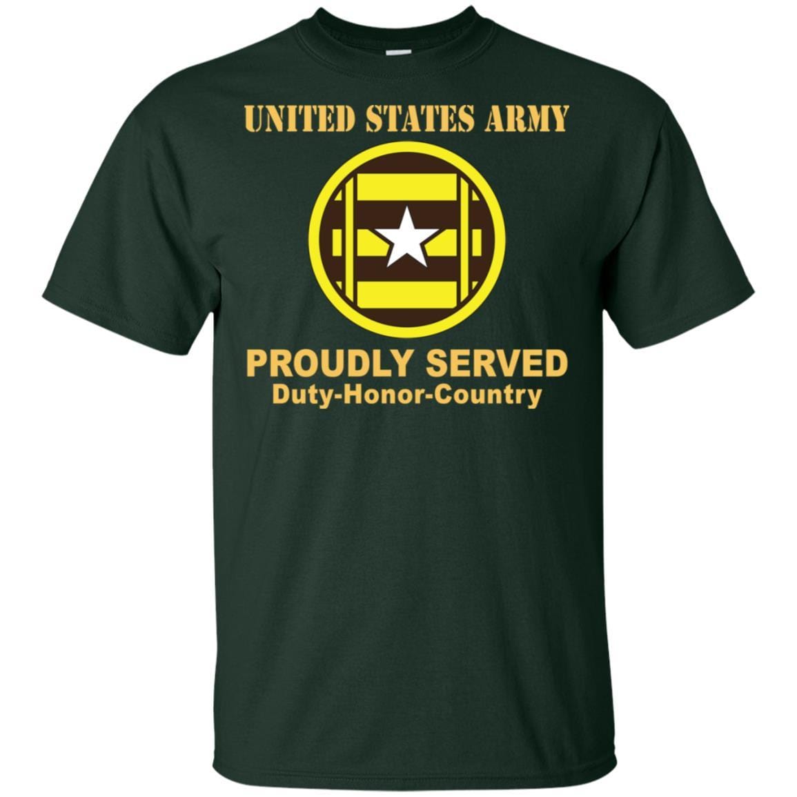 US ARMY 3RD TRANSPORTATION BRIGADE- Proudly Served T-Shirt On Front For Men-TShirt-Army-Veterans Nation