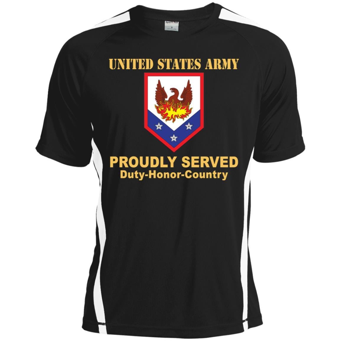 US ARMY 110 MANEUVER ENHANCEMENT BRIGADE- Proudly Served T-Shirt On Front For Men-TShirt-Army-Veterans Nation