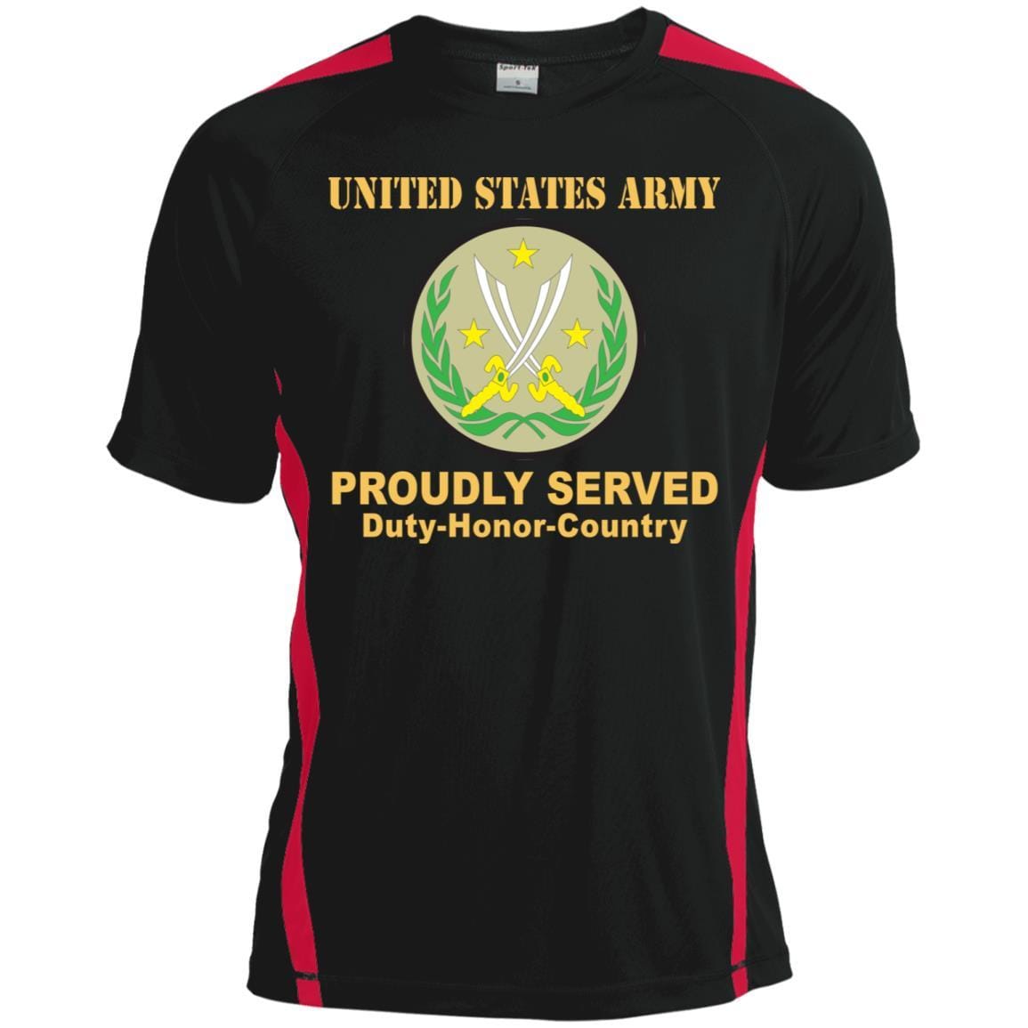 US ARMY CSIB COMBINED JOINT TASK FORCE - OPERATION INHERENT RESOLVE- Proudly Served T-Shirt On Front For Men-TShirt-Army-Veterans Nation