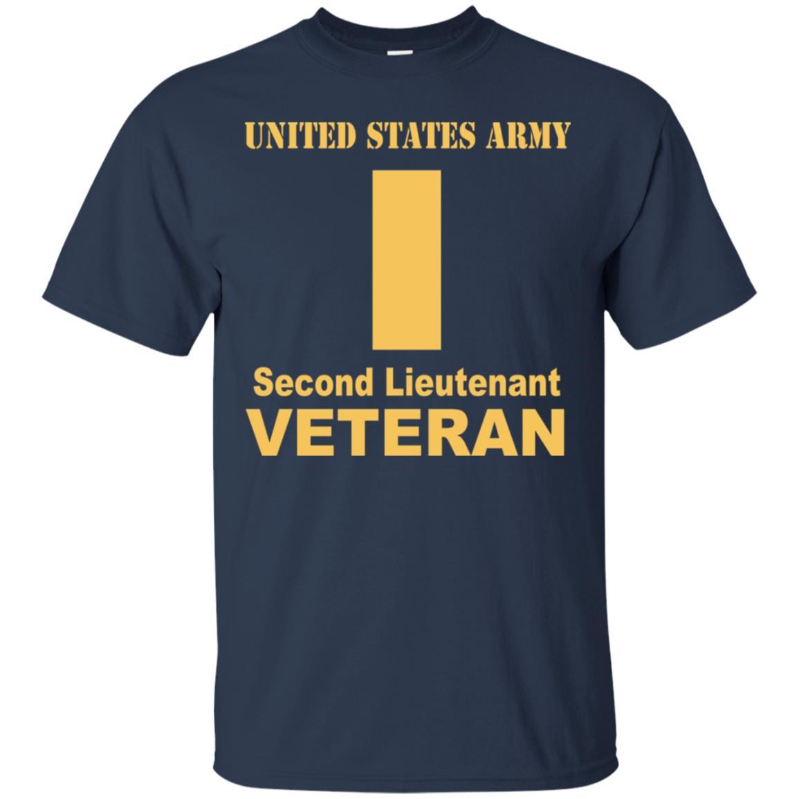 US Army O-1 Second Lieutenant O1 2LT Commissioned Officer Veteran Men T Shirt On Front-TShirt-Army-Veterans Nation