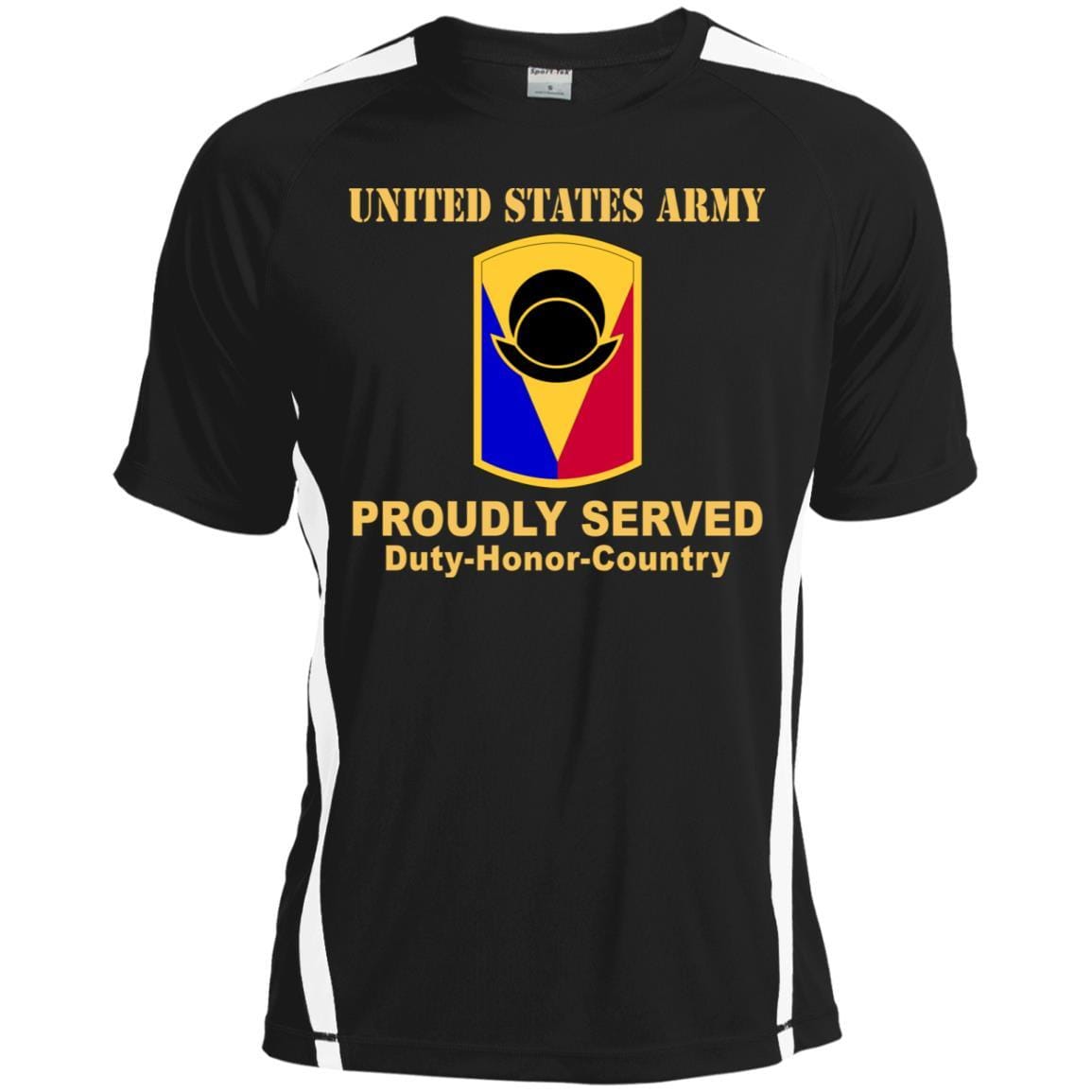 US ARMY 53RD INFANTRY BRIGADE COMBAT TEAM - Proudly Served T-Shirt On Front For Men-TShirt-Army-Veterans Nation