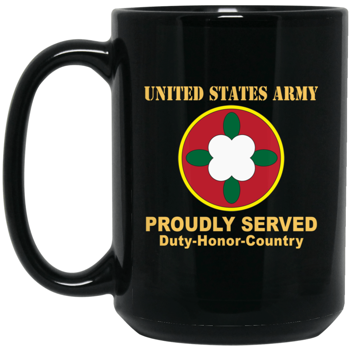 US ARMY 184TH SUSTAINMENT COMMAND- 11 oz - 15 oz Black Mug-Mug-Army-CSIB-Veterans Nation