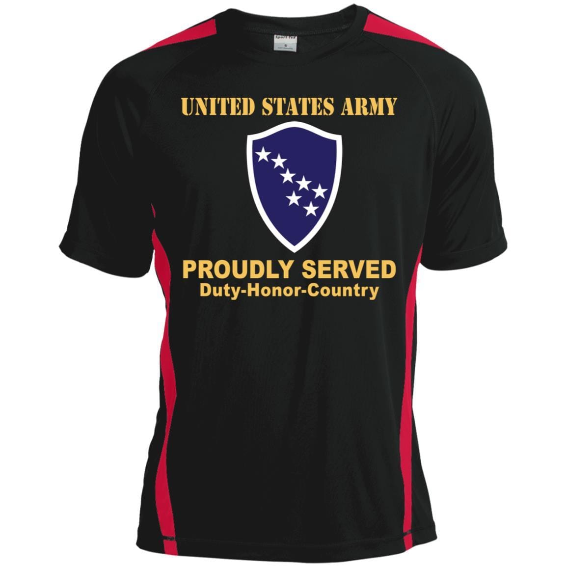 US ARMY CSIB ALASKA ARMY NG ELEMENT JOINT FORCES HEADQUARTERS- Proudly Served T-Shirt On Front For Men-TShirt-Army-Veterans Nation