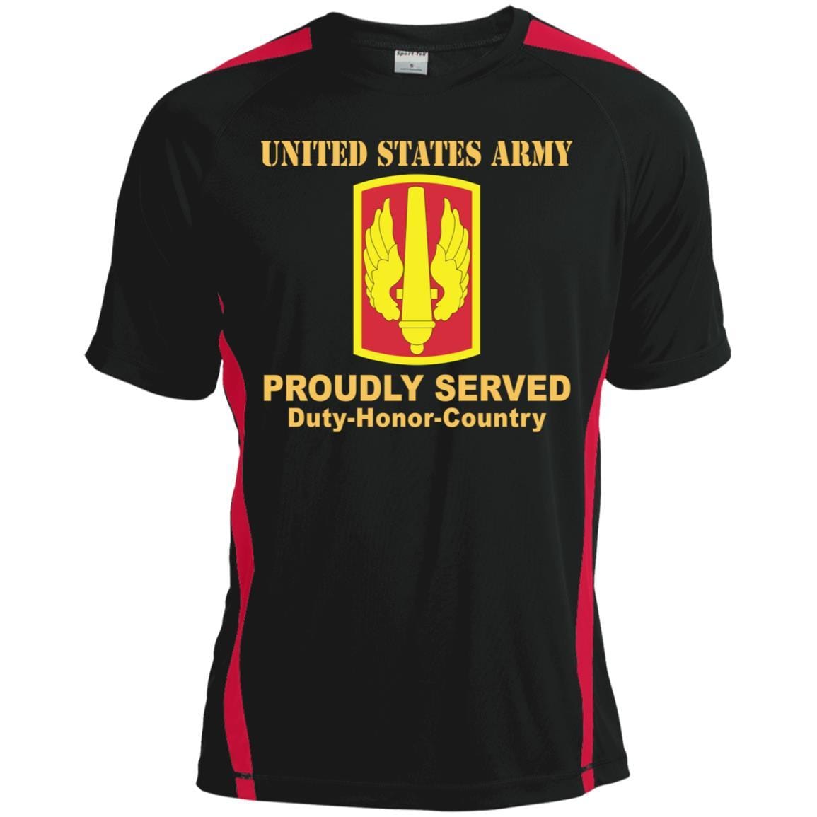 US ARMY 18TH FIELD ARTILLERY BRIGADE- Proudly Served T-Shirt On Front For Men-TShirt-Army-Veterans Nation