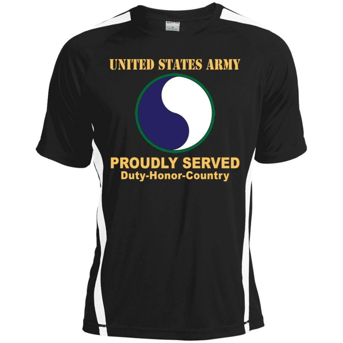 US ARMY 29TH INFANTRY DIVISION CSIB - Proudly Served T-Shirt On Front For Men-TShirt-Army-Veterans Nation