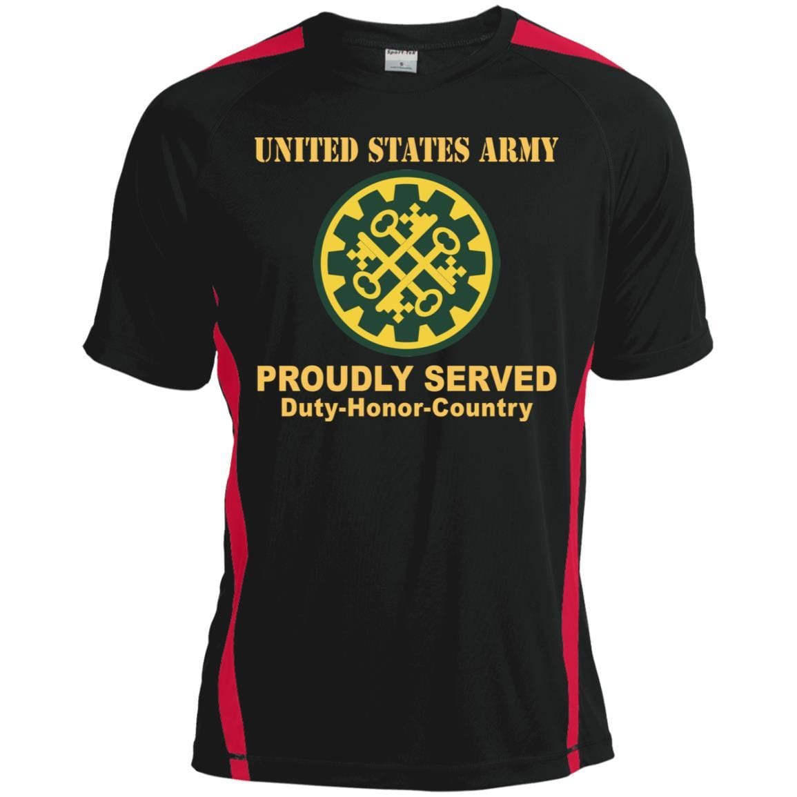 US ARMY 177TH MILITARY POLICE BRIGADE- Proudly Served T-Shirt On Front For Men-TShirt-Army-Veterans Nation