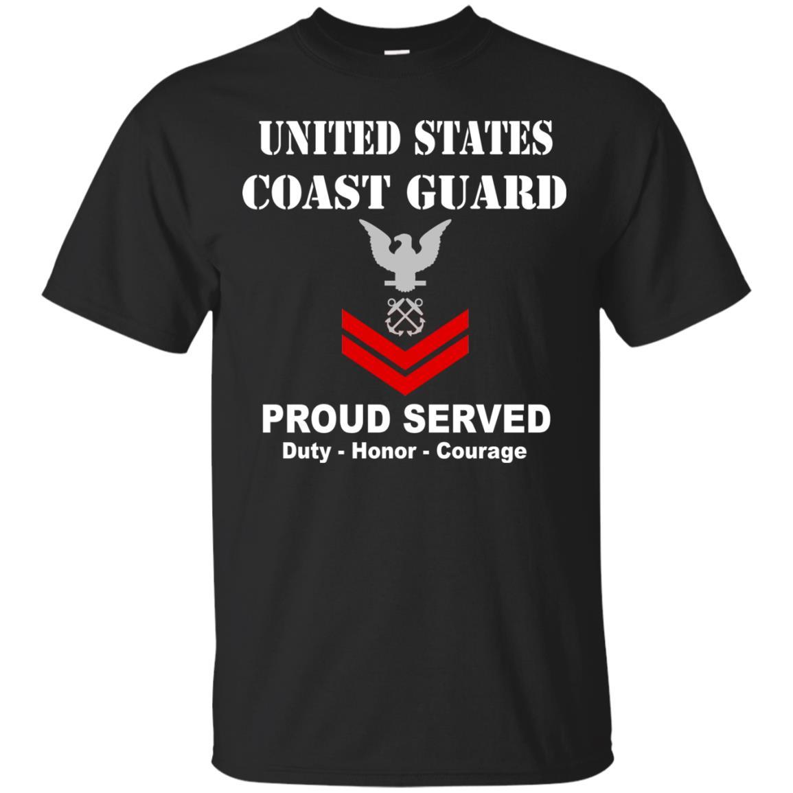 US Coast Guard E-5 Petty Officer Second Class E5 PO2 Petty Officer Men Front USCG T Shirt-TShirt-USCG-Veterans Nation